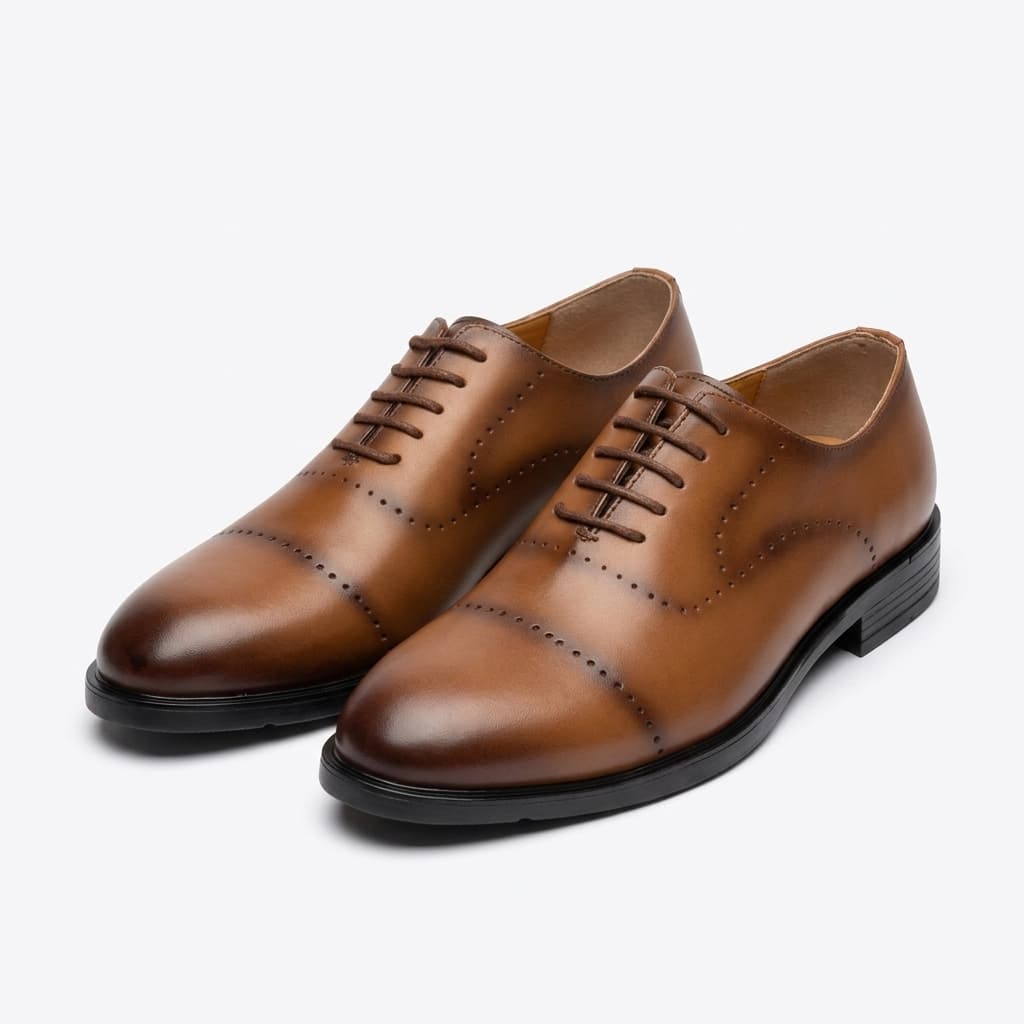 Pomory Oxford tan view 3