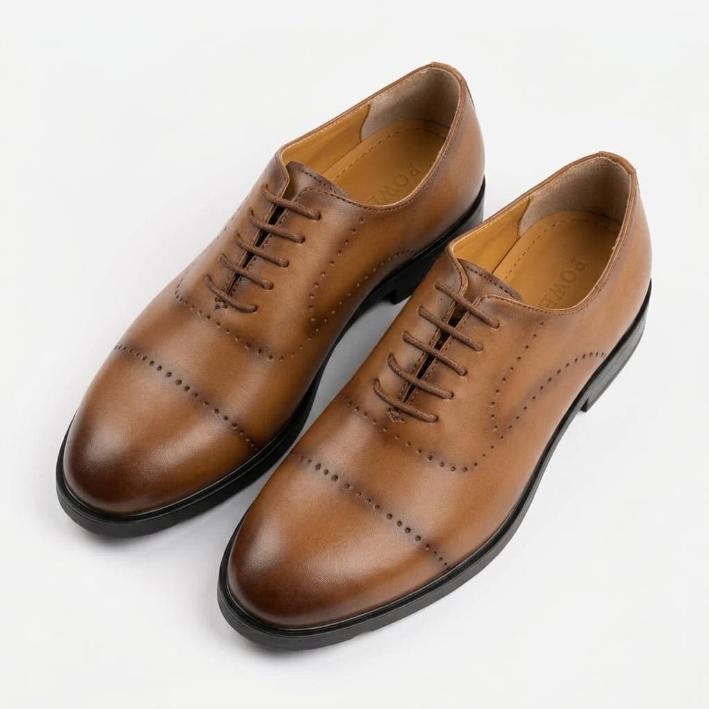 Pomory Oxford tan view 4