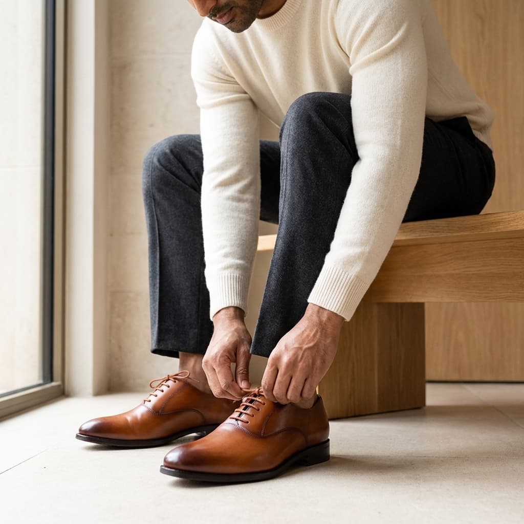 Classic leather shoes view 2