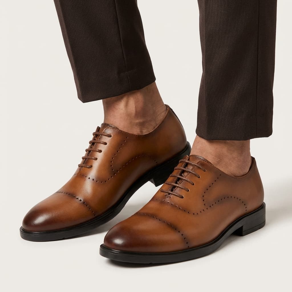 Pomory Oxford tan view 2
